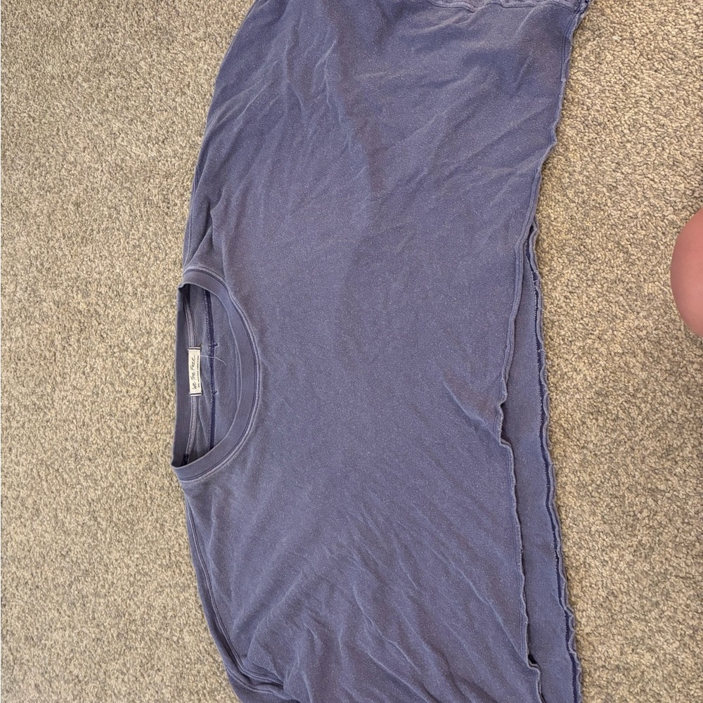 Blue Distressed T-Shirt